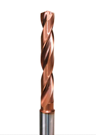 Solid carbide twist drill 5×D – Universal / Internal coolant